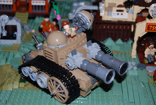 Illustration for article titled LEGO Steampunk Diorama Is All About The Rusty Vehicles